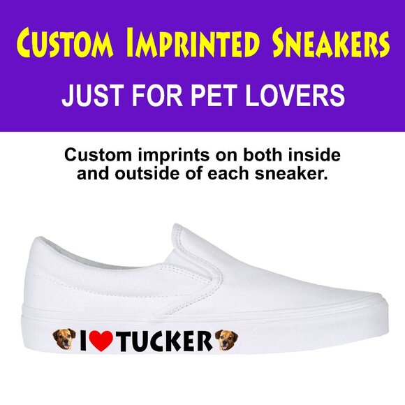 CUSTOM IMPRINTED SNEAKERS JUST FOR PET LOVERS - Picture 1 of 4